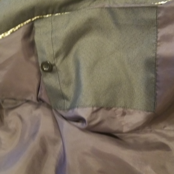 like new Soia & Kyo Dark Gray Heavily Filled Knee Length Down Parka - Picture 9 of 11